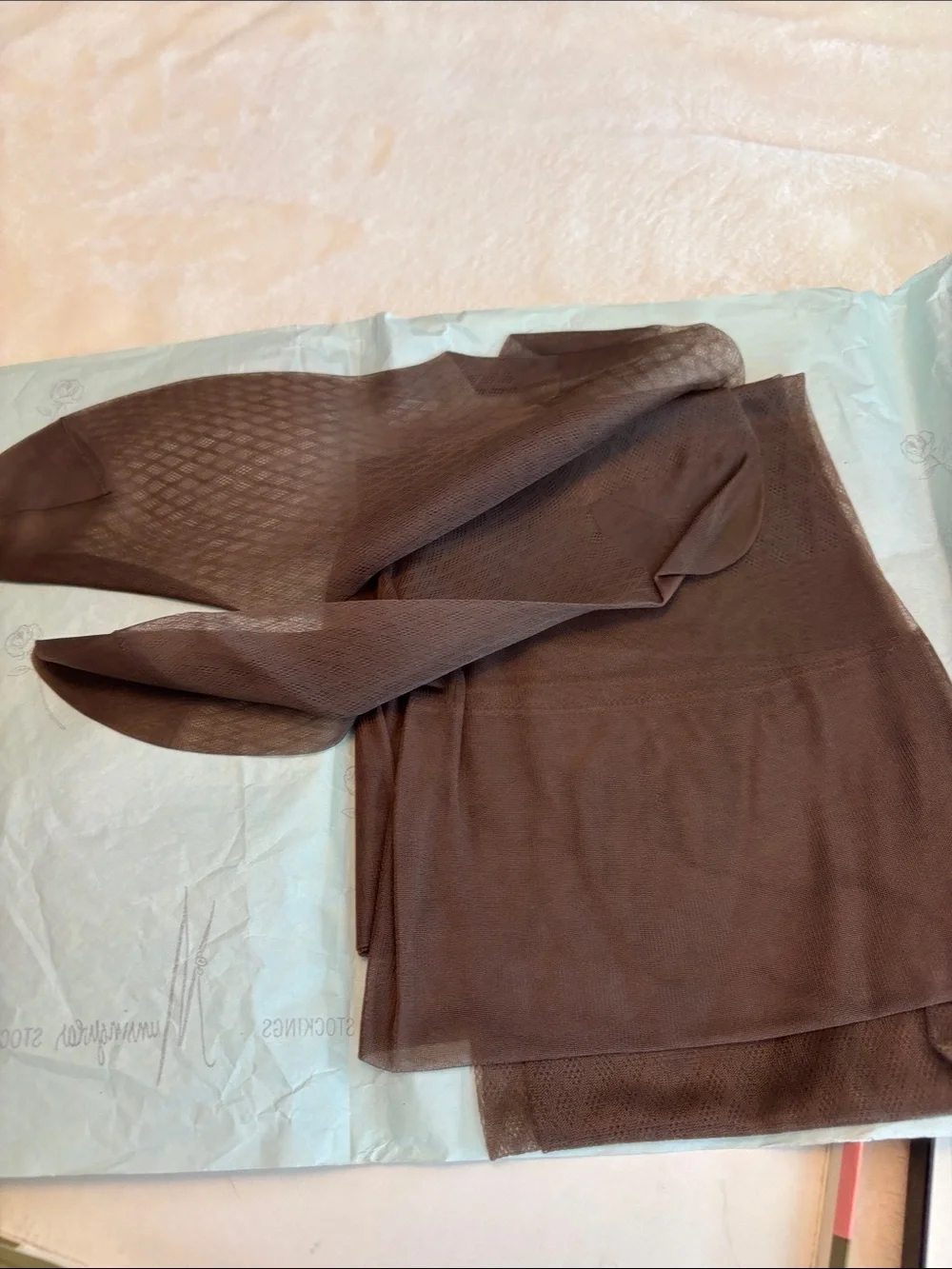 Vintage NWT PHOENIX FOR COLOR thigh-high hosiery stockings 50's